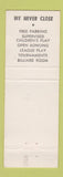 Matchbook Cover - Cal Bowling Lakewood CA