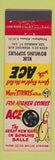 Matchbook Cover - Ace Bowling Balls Klik Los Angeles CA