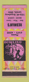 Matchbook Cover - Rebman's Bowling Lorain OH restaurant