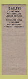 Matchbook Cover - Rebman's Bowling Lorain OH restaurant