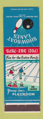 Matchbook Cover - Showboat Lanes Bowling Las Vegas NV