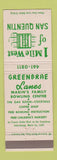 Matchbook Cover - Greenbrae Bowling Marin CA San Quentin Prison