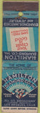 Matchbook Cover - Hamilton Diamond Co Los Angeles CA WORN