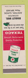 Matchbook Cover - Texaco oil gas Bradley Bros Junction IL