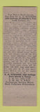 Matchbook Cover - Don Smith Texaco oil gas Fort Worth TX WWII?