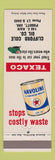 Matchbook Cover - Texaco oil gas Havoline Clifford Cole Piggott AR