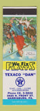 Matchbook Cover - Texaco oil gas Harrisburg PA