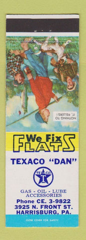 Matchbook Cover - Texaco oil gas Harrisburg PA