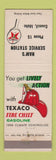Matchbook Cover - Ham's Texaco oil gas Council ID