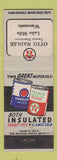 Matchbook Cover - Texaco oil gas Otto Nadler Lake Mills WI
