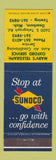 Matchbook Cover - Sunoco oil gas Marv's Dearborn MI