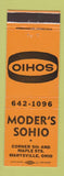 Matchbook Cover - Moder's Sohio oil gas Marysville OH