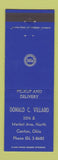 Matchbook Cover - Pure oil gas Villard Canton OH