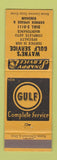 Matchbook Cover - Wayne's Gulf oil gas