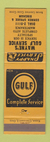 Matchbook Cover - Wayne's Gulf oil gas