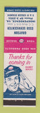 Matchbook Cover - Grayson Esso oil gas Independence VA