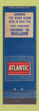 Matchbook Cover - Atlantic oil gas Hartford Oil White River Junction VT