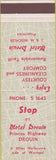 Matchbook Cover - Motel Drouin Australia Warragul SAMPLE