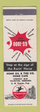 Matchbook Cover - Frontier oil gas Valentine NE