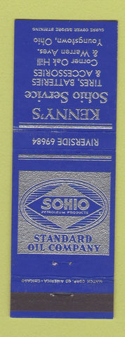 Matchbook Cover - Sohio oil gas Kenney's Youngstown OH
