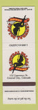 Matchbook Cover - Central Palace Casino Central City Colorado girlie