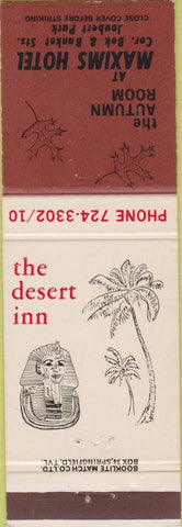 Matchbook Cover - Maxims Hotel Joubert Park Johannesburg South Africa