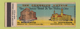 Matchbook Cover - Consolvo Hotels Richmond Norfolk VA Monticello Jefferson