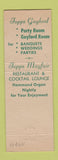 Matchbook Cover - Topps Gaylord Diner Mayfair Hillsgrove RI girlie