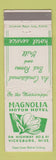 Matchbook Cover - Magnolia Motor Hotel Vicksburg MS