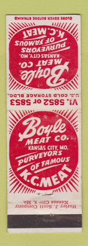 Matchbook Cover - Boyle Meat Company Kansas City MO WEAR
