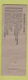 Matchbook Cover - Farmer's Supply Lake Mills WI? IA? ADVANCE
