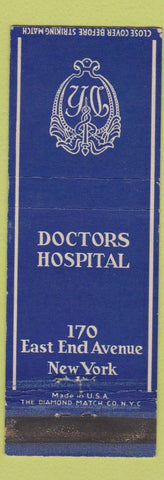 Matchbook Cover - Doctors Hospital New York City