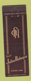 Matchbook Cover - Julien Dubue Hotel Dubuque IA