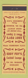 Matchbook Cover - Eddy Foy's Bar Chicago IL