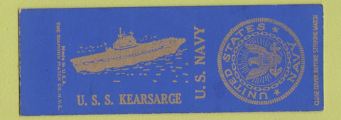 Matchbook Cover - US Navy USS Kearsarge SAMPLE