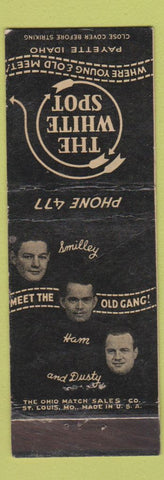 Matchbook Cover - The White Spot Payette ID low phone # WEAR