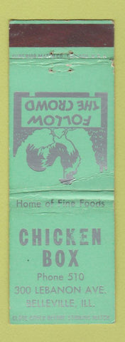 Matchbook Cover - Chicken Box Belleville IL WEAR