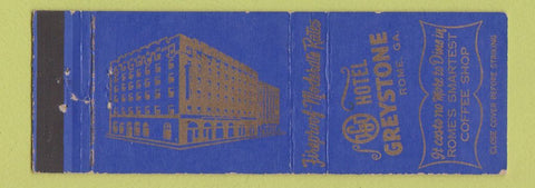 Matchbook Cover - Hotel Greystone Rome GA