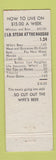Matchbook Cover - Nassau Restaurant Pennsauken NJ