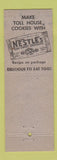 Matchbook Cover - Nestle's Crunch Chocolate Candy Bar DD Bean chocolate chips