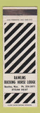 Matchbook Cover - Rawlins Bucking Horse Lodge Rawlins WY