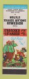 Matchbook Cover - Hoverman Sinclair oil gas Van Wert OH hillbilly WORN