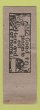 Matchbook Cover - Alexander Cafe Temple TX WEAR