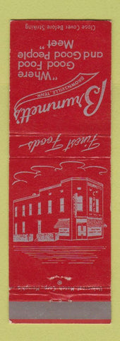 Matchbook Cover - Brummett's Restaurant Brownsville TN