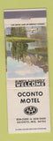 Matchbook Cover - Oconto Motel WI