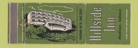 Matchbook Cover - Hillside Inn Madison IN