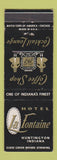 Matchbook Cover - Hotel LaFontaine Huntington IN