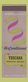Matchbook Cover - Tuscana Hammond IN SAMPLE