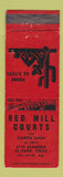 Matchbook Cover - Red Mills Courts motel El Paso TX WEAR