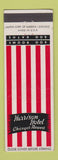Matchbook Cover - Harrison Hotel Chicago IL